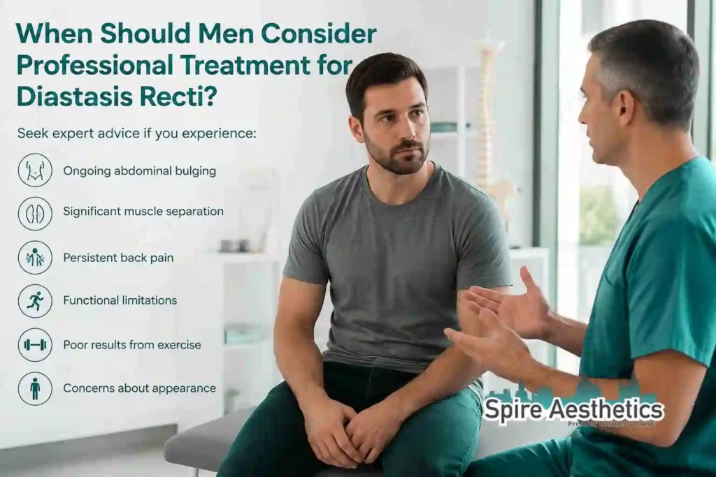 When Should Men Consider Professional Treatment for Diastasis Recti Bordesley?