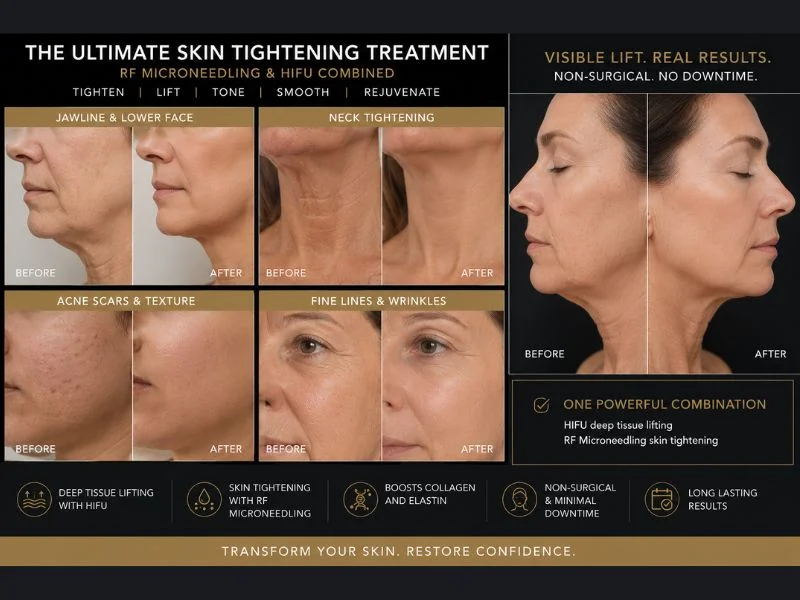 Results of combined treatment for the ultimate skin tightening treatment Bordesley